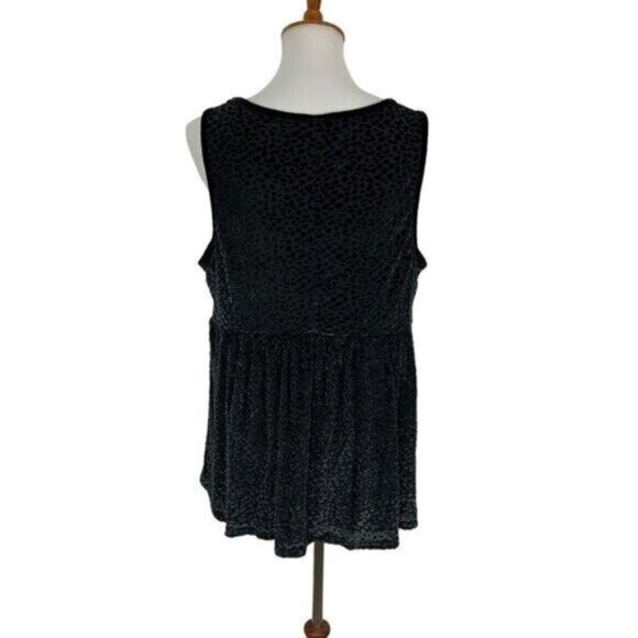 Torrid Tank Top 1X Black Sleeveless Plus Size Casual Everyday Basic - Picture 4 of 6
